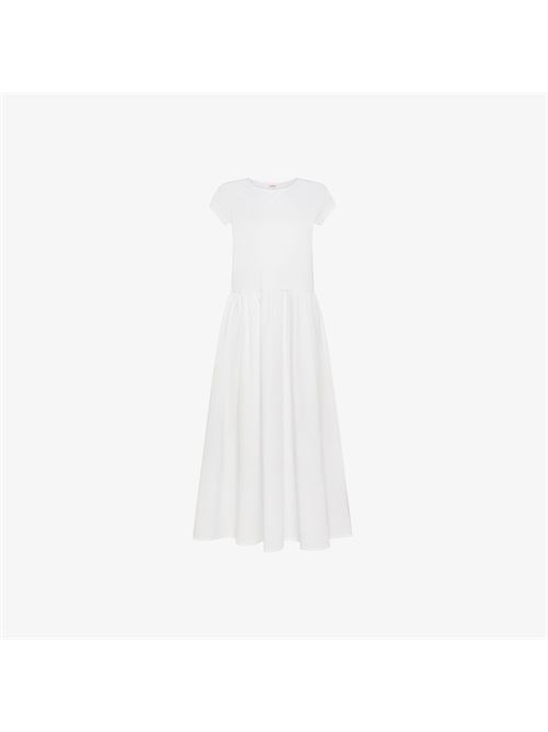 long dress mixed slub ss SUN 68 | T3622001